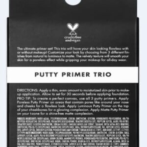 e.l.f. Putty Primer Trio | Includes Poreless Putty, Matte Putty & Luminous Putty | Travel Size | 0.14 Oz (4g) each