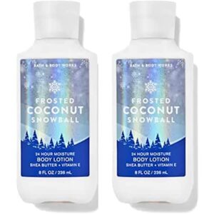 bath and body works 2 pack frosted coconut snowball super smooth body lotion 8 oz