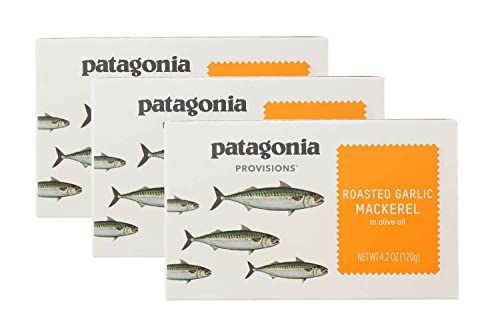 Patagonia Provisions Patagonia Roasted Garlic Mackerel (4.2oz unit) 3-Pack