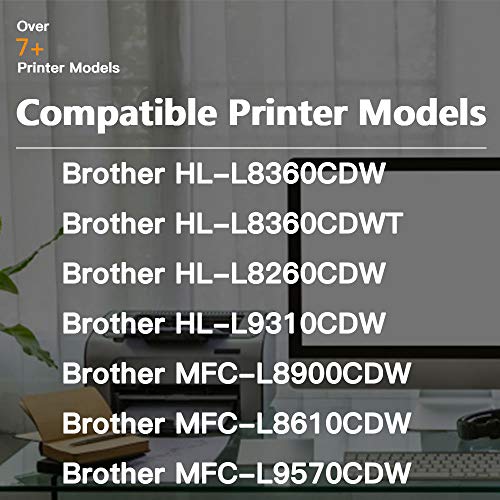Eyouinc Compatible Toner Cartridges Replacement for Brother TN436 TN-436 TN433 TN-433 Toners use for Brother HL-L8360CDW HL-L9310CDW MFC-L8900CDW MFC-L9570CDW Printer (2xBK/C/M/Y, 5-Pack)