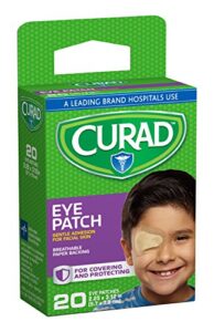 curad eye patch, non-woven (paper), 2 1/4 inches x 3 1/8, inches, 20 count