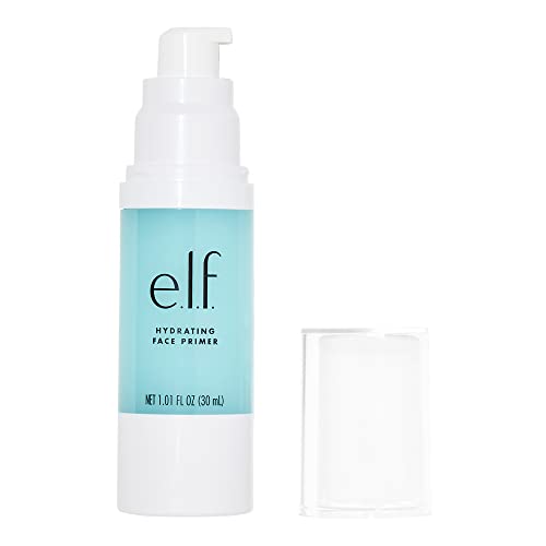 e.l.f. Hydrating Face Primer, Makeup Primer For A Flawless, Smooth Canvas, Infused With Grape, Vitamins A, C, & E, Vegan & Cruelty-Free, 1.01 Oz