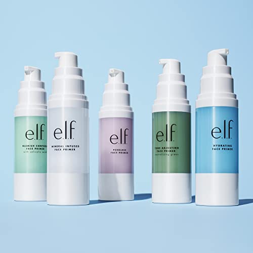 e.l.f. Hydrating Face Primer, Makeup Primer For A Flawless, Smooth Canvas, Infused With Grape, Vitamins A, C, & E, Vegan & Cruelty-Free, 1.01 Oz