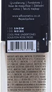 e.l.f. Flawless Finish Foundation, Lightweight & Medium Coverage, Semi-Matte Finish, Snow, 0.68 Fl Oz (20mL) (Pack of 2)