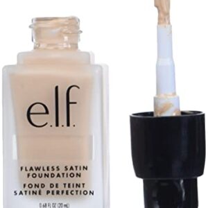 e.l.f. Flawless Finish Foundation, Lightweight & Medium Coverage, Semi-Matte Finish, Snow, 0.68 Fl Oz (20mL) (Pack of 2)