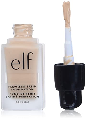 e.l.f. Flawless Finish Foundation, Lightweight & Medium Coverage, Semi-Matte Finish, Snow, 0.68 Fl Oz (20mL) (Pack of 2)