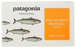patagonia provisions roasted garlic mackerel, 4.2 oz