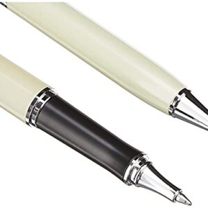 Pentel Libretto Roller Gel Pen and Pencil Set with Gift Box, Pen 0.7mm and Pencil 0.5mm, Cream Barrels (K6A8W-A)