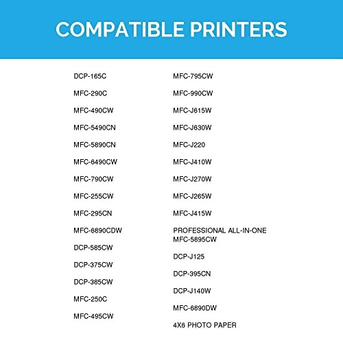 LD Products Compatible Ink Cartridge Replacement for Brother LC61 Series (4 Black, 2 Cyan, 2 Magenta, 2 Yellow, 10-Pack)