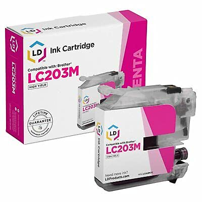LD Compatible Ink Cartridge Replacement for Brother LC203 High Yield (2 Black, 1 Cyan, 1 Magenta, 1 Yellow, 5-Pack)