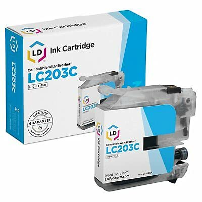 LD Compatible Ink Cartridge Replacement for Brother LC203 High Yield (2 Black, 1 Cyan, 1 Magenta, 1 Yellow, 5-Pack)