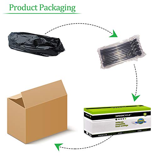 GREENCYCLE Compatible Toner Cartridge Replacement for Brother TN850 TN 850 TN820 TN 820 Work with HL-L6200DW HL-L6200DWT MFC-L5850DW MFC-L5900DW HL-L5200DW Series Printers (Black, 4 Pack)