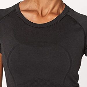 Lululemon Athletica Swiftly Tech Short Sleeve Crew (Black, 6)