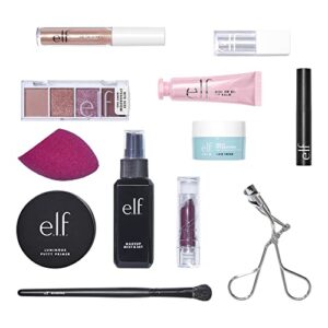e.l.f. cosmetics snow one loves you more 12 day advent calendar, 12 skin care & makeup products for creating a flawless look, vegan & cruelty-free