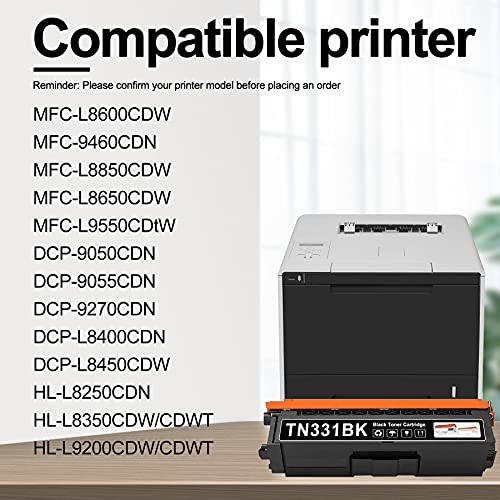 MitoColor TN-331M TN-331 TN331M TN331 High Yield Magenta Toner Cartridge for Brother MFC-L8600CDW 9460CDN L9550CDW HL-L8250CDN L9200CDW/CDWT DCP-9050CDN 9270CDN L8400CDN Printer Toner (1 Pack)