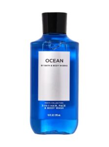 bath and body works for men 3-in-1 hair, face & body wash – value pack lot of 2 – full size (ocean)