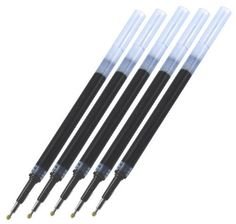 pentel energel liquid gel pens refills-0.5mm- fine line, black ink-value set of 5