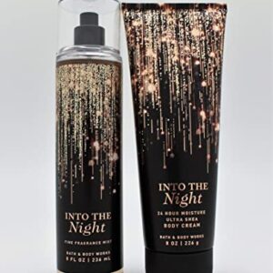 Bath and Body Works - Into the Night - Fine Fragrance Mist and Ultra Shea Body Cream - Full Size –2019