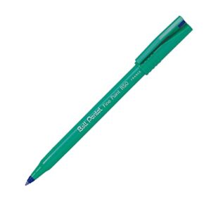Pentel R50 Rollerball Pen Green Barrel Water-Based 0.8mm Tip 0.4mm Line Blue Ref R50-C [Pack of 12]