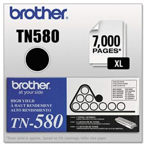 brttn580 – brother black high yield toner cartridge for printer