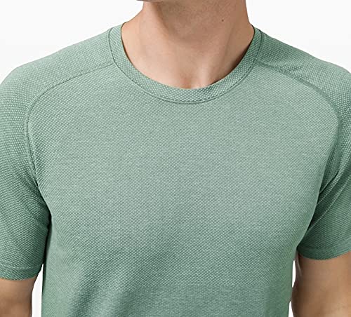 Lululemon Athletica Lululemon Mens Metal Vent Tech Short Sleeve Shirt (Sea Water/Tidewater Teal, L)