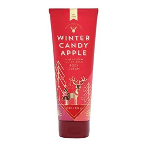 bath & body works winter candy apple ultra shea body cream, 8 ounce