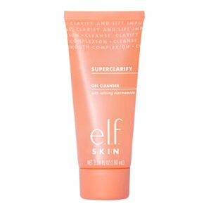 e.l.f., superclarify cleanser, lightweight, gentle, effective, soothing, removes makeup and impurities, prevents clogged pores, strengthens , infused with lavender, 3.4 fl oz