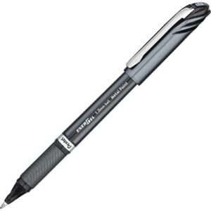 pentel energel nv gel ink pen, 1mm, barrel, black ink, dozen (bl30a)