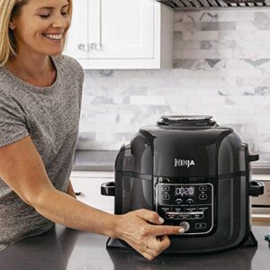 NINJA OP301 Foodi 9-in-1 Pressure, Slow Cooker, Air Fryer and More, with 6.5 Quart Capacity and a High Gloss Finish (Renewed)