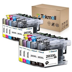 tekmall compatible ink cartridges for lc203xl lc 203 lc203 lc201 lc205 for mfc-j485dw mfc-j480dw mfc-j885dw mfc-j4620dw mfc-j460dw mfc-j880dw mfc-j680dw mfc-j4420dw printers