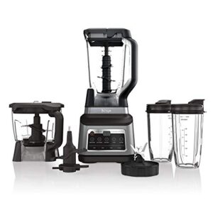 ninja bn801 professional plus kitchen system with auto-iq, and 64 oz. max liquid capacity total crushing pitcher, in a black and stainless steel finish (renewed)
