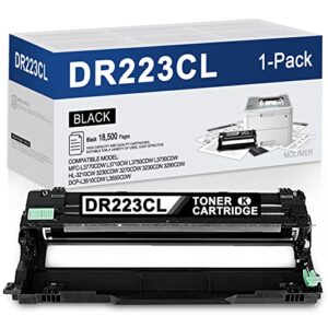 molimer dr-223cl black drum unit 1 pack dr223cl dr-223cl compatible replacement for brother dr223cl drum mfc-l3770cdw mfc-l3710cw mfc-l3750cdw mfc-l3730cdw hl-3210cw hl-3230cdw printer