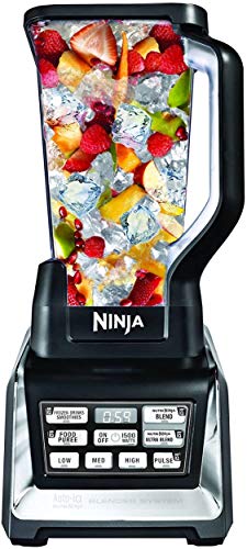 Nutri Ninja Mega 1200 Watts Kitchen System, Blending and Food Processing, 1 Base 2 Functions Auto-iQ Technology