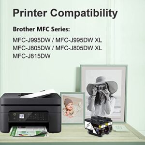 MS DEER Compatible LC3033 Ink Cartridges Replacement for Brother LC3033 XXL Ink Cartridge Black LC3033XXL LC3033BK LC3035 Super High Yield for MFC-J995DW MFC-J805DW MFC-J815DW MFCJ995DW Printer 2-Pack