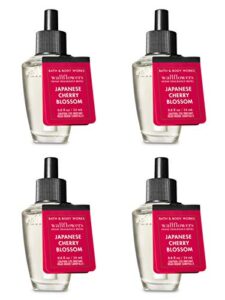 bath and body works japanese cherry blossom wallflower fragrance refill. 4 pack 0.8 oz