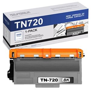 edh compatible tn720 tn-720 toner cartridge replacement for brother high yield compatible with dcp-8110dn 8150dn 8510dn mfc-8710dw 8810dw 8910dw 8950dw/dwt hl-5440d 5470dw/dwt printer (1 pack,black)