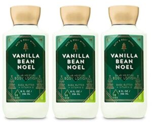 bath and body works vanilla bean noel body lotion value pack – set of 3 body lotion – full size