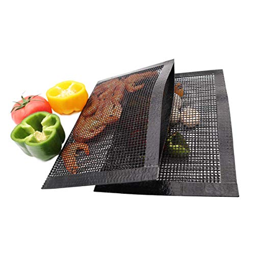 Bluedrop Non Stick Mesh Bag For Grill PTFE Toaster Oven Bags Barbecue Pockets Sheets Pack of 2