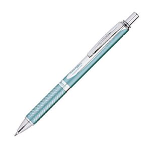 energel™ alloy rt gel pen, medium point, 0.7 mm, turquoise barrel, black ink