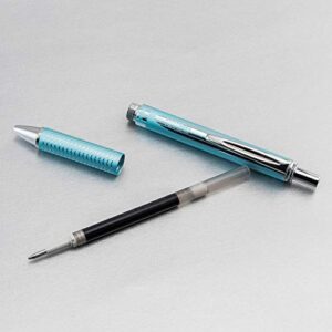 EnerGel™ Alloy RT Gel Pen, Medium Point, 0.7 mm, Turquoise Barrel, Black Ink