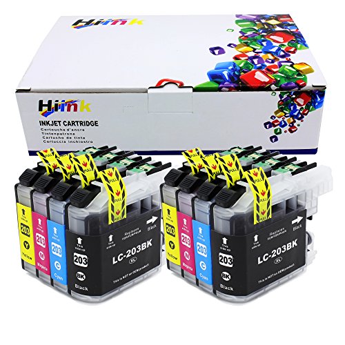 Hi Ink 8 Pack LC203XL Ink Cartridge for Brother MFC-J460DW MFC-J480DW MFC-J485DW MFC-J680DW MFC-J880DW MFC-J885DW