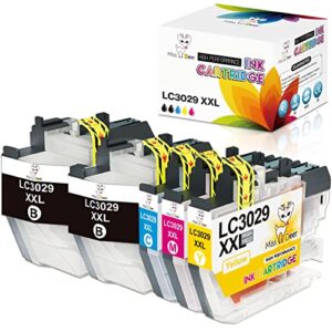 miss deer compatible lc3029 ink cartridges replacement for brother ink cartridges lc 3029 xxl lc 3029xxl for mfc-j5830dw mfc-j6535dw mfc-j5930dw mfc-j6935dw mfc-j5830dwxl (2 bk 1 c 1 y 1 m) 5-pack
