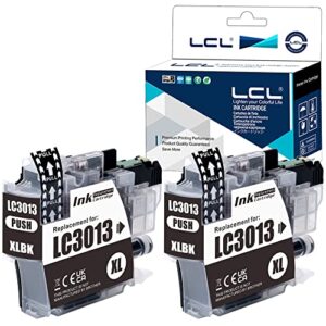 lcl compatible ink cartridge replacement for brother lc-3013 lc3013 lc30132pks lc-3013bk lc3013bk high yield mfc-j491dw mfc-j497dw mfc-j690dw mfc-j895dw (2-pack black)