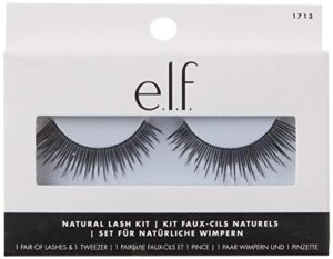 e.l.f, natural lash kit, lightweight, reuseable, achieves natural, full-looking lashes, includes 2 pieces and contour tray