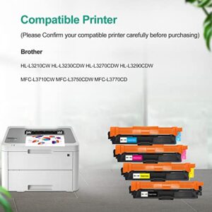 JMLCOLORS Compatible TN227 TN-227 Toner Cartridge Replacement for Brother TN223 TN227BK Work with MFC-L3770CDW MFC-L3750CDW HL-L3290CDW HL-L3270CDW HL-L3230CDW Printer (TN-227BK/C/M/Y High Yield)