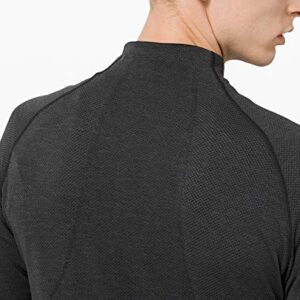 Lululemon Athletica Mens Metal Vent Tech 12 Zip Long Sleeve Shirt (Deep Coal, M),Medium