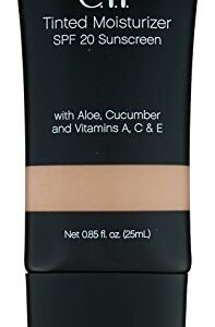 e.l.f. Cosmetics Tinted Moisturizer, Light Coverage, UVA/UVB SPF 20 Protection, Beige, 0.88 Fluid Ounces