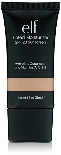 e.l.f. Cosmetics Tinted Moisturizer, Light Coverage, UVA/UVB SPF 20 Protection, Beige, 0.88 Fluid Ounces