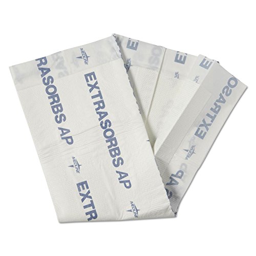 Medline Extrasorbs Air-Permeable Disposable Drypads, 30 X 36, White, 70/Carton