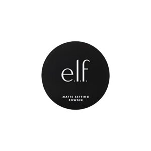 e.l.f. Matte Setting Powder, Creates A Soft Blur Matte Finish, Smooths Fine Lines & Imperfections, Helps Makeup Last Longer, Vegan & Cruelty-Free